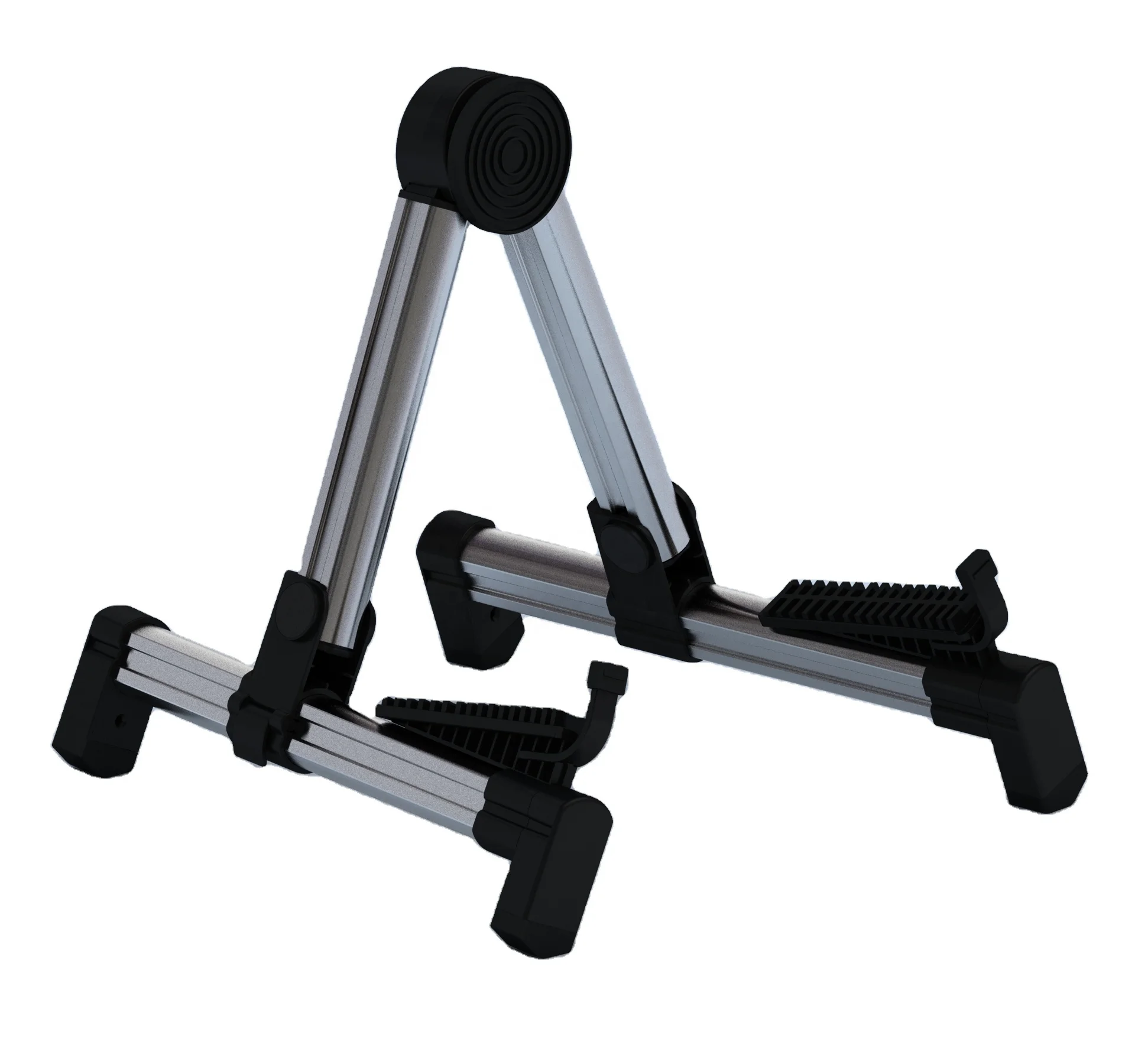 Light Weight Foldable Aluminum Stand for Guitar Bass Ukulele Violin OEM Custom Meideal Guitar stand FP20