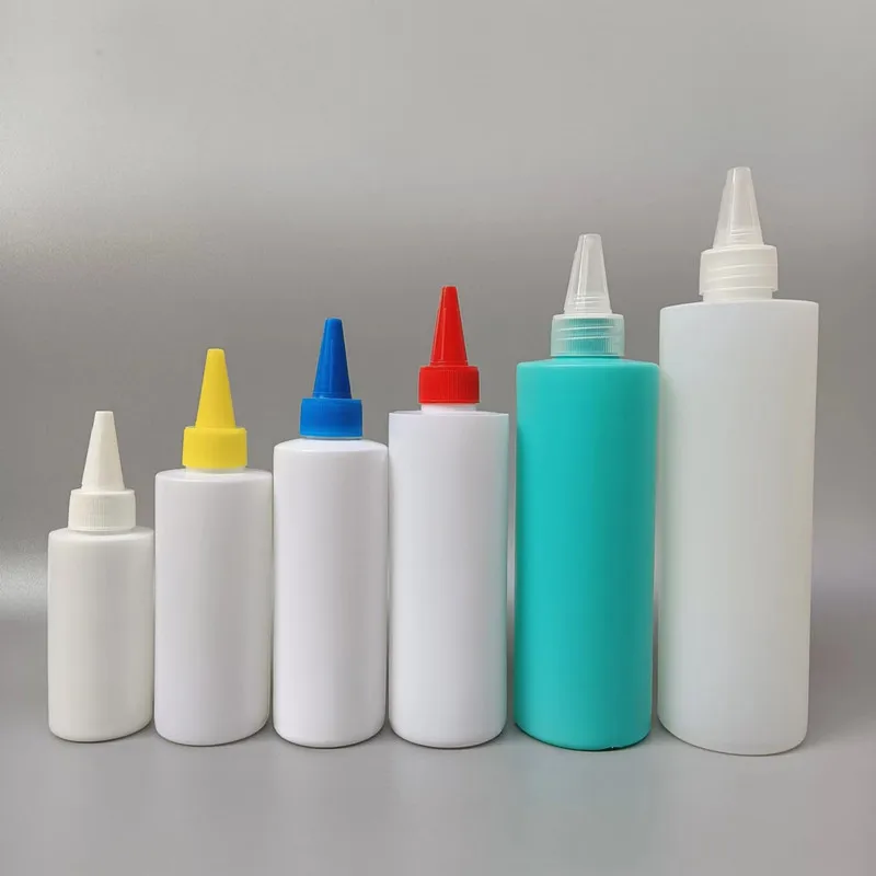 8oz 16oz 32oz 500ml 1L black bottles empty for hair oil Disposable HDPE squeeze bottle Hot chili sauce pack twist cap bottle