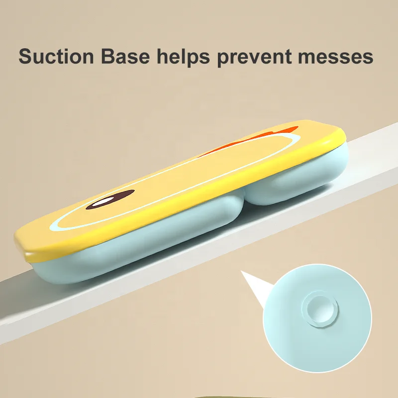 Non-slip BPA Free Kids Suction Plate Microwave Friendly Plastic Toddler infant Baby Plates for children