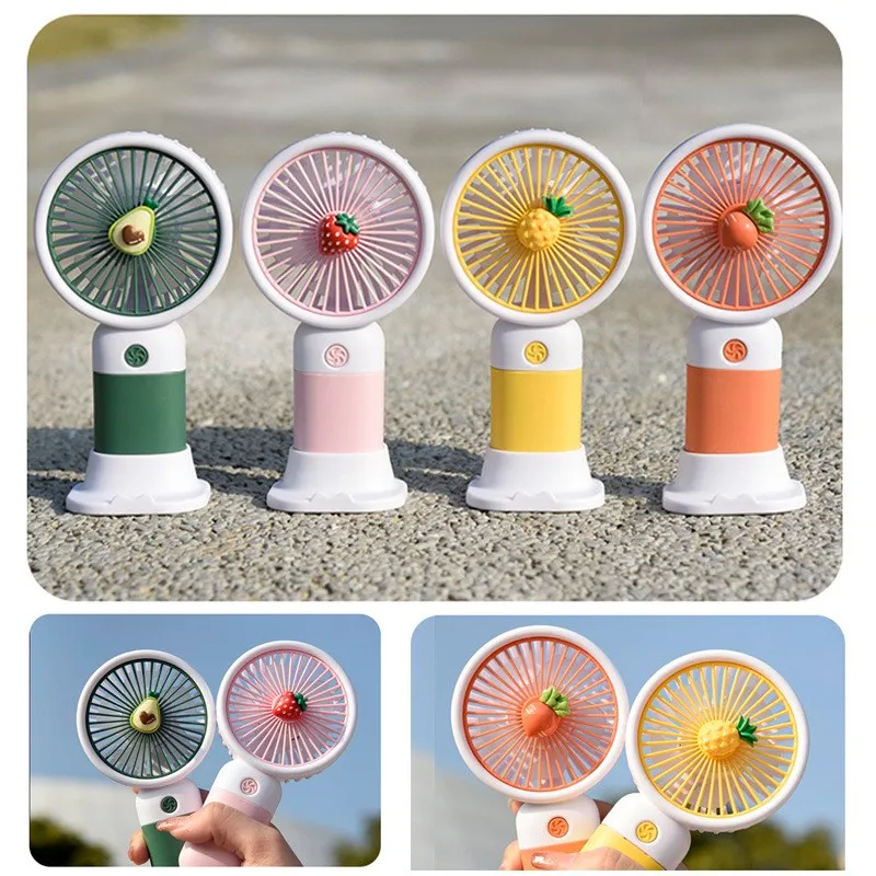 Creative Desktop ventilador Outdoor Portable Fan USB Charging Mini Handheld Fan Flower Fairy Hand-held Rechargeable Pocket Fan