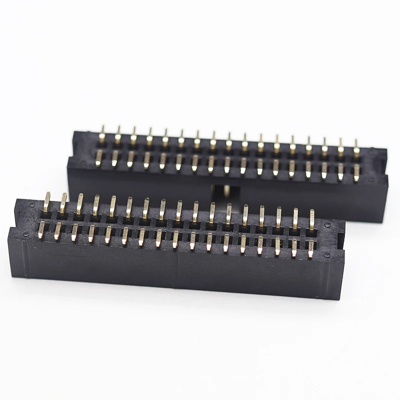Hot sale box header connector 2.54mm Pitch 06p~60pins smd smt type female header custom plastic color H8.8/ 9.0mm connectors