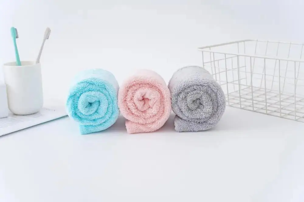 
japanese 19 x 39 inches blush aquis turban head colorful microfiber twist anti frizz hair towel for curly hair with leoprint 