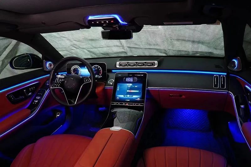 64 цвета светодиодный окружающий свет для Mercedes Benz new S-class W223 2021