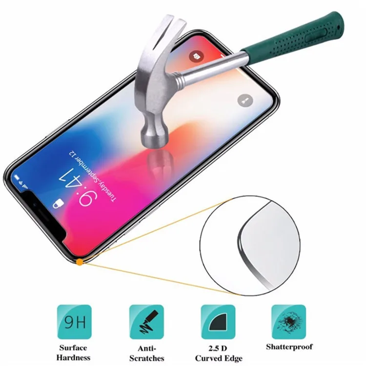 
Screen Protector For iPhone 12 Pro Max 11 X XS Max XR 6 7 8 Plus Tempered Glass Anti-shatter Film For LG stylo 