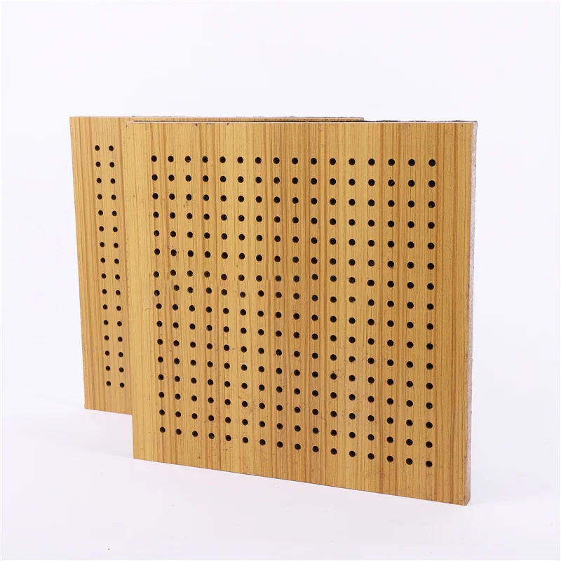 Punching High Quality Melamine/Wood Veneer Finish Studio Room Using Perforated Acoustic Panel