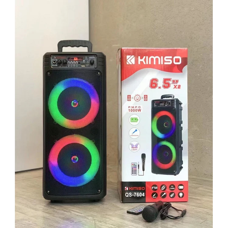 Top Fashion 10W Kimiso Speaker Woofer Home Theater System Karaoke Speaker With Microphone