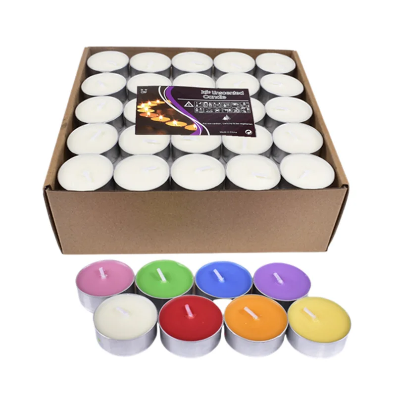 Wholesale Aromatherapy Boiled Tea Candle 1.5-2 Hours Smokeless Wedding Birthday Tealight Candles