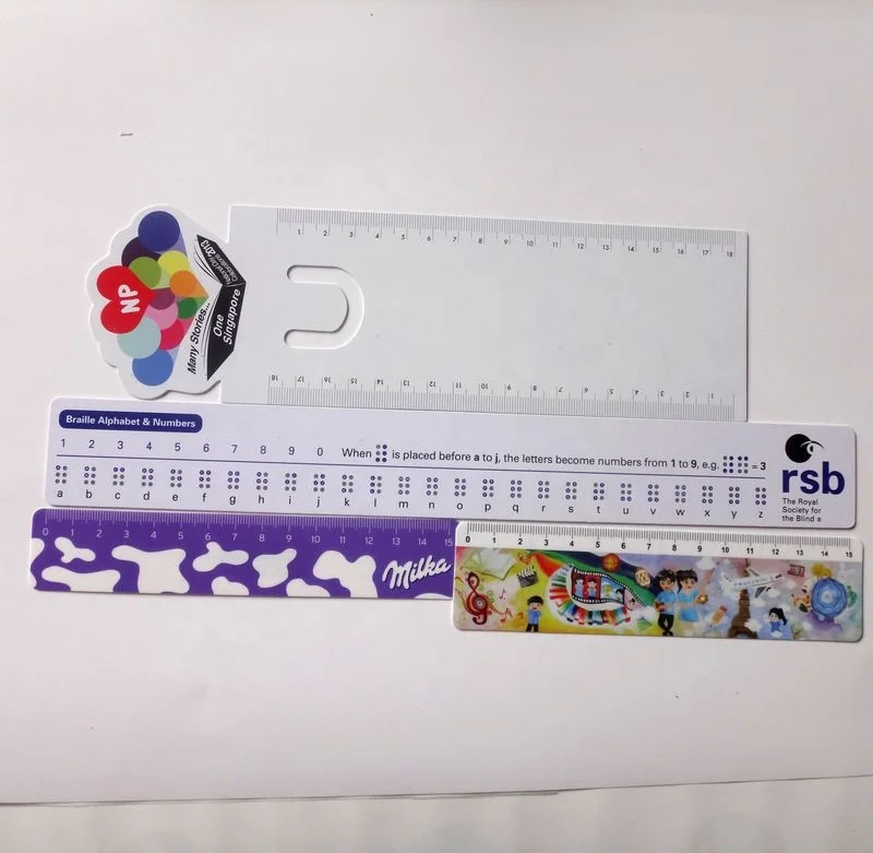 New products custom design and shaped clear pvc/pp flexible scale ruler