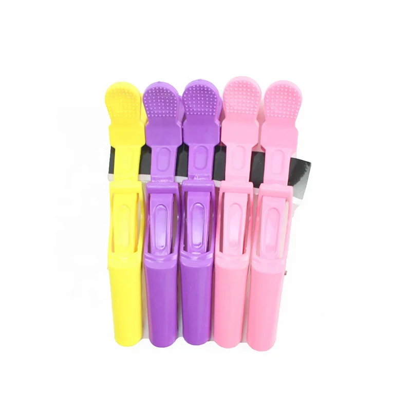 Custom Logo Crocodile Clips Hair Alligator Clips Hair Hair Accessories Plastic Clip Eco Hairdressing Plastic Sectioning Hairclip