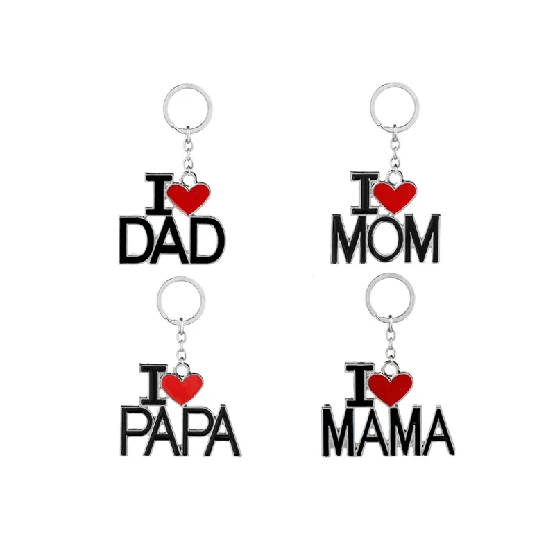 
Birthday Favours Keychains Men Metal Mothers Accessory Keyholder Father Keyrings Thank Fashion Day Key Gifts Chain Keychain Gift 