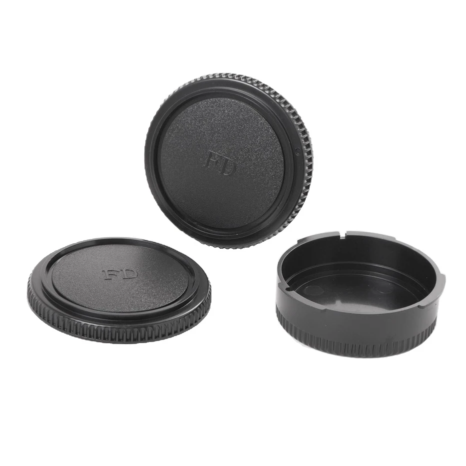 Body & Rear Lens Cap Set for Canon FD Mount SLR Film Camera / Lens