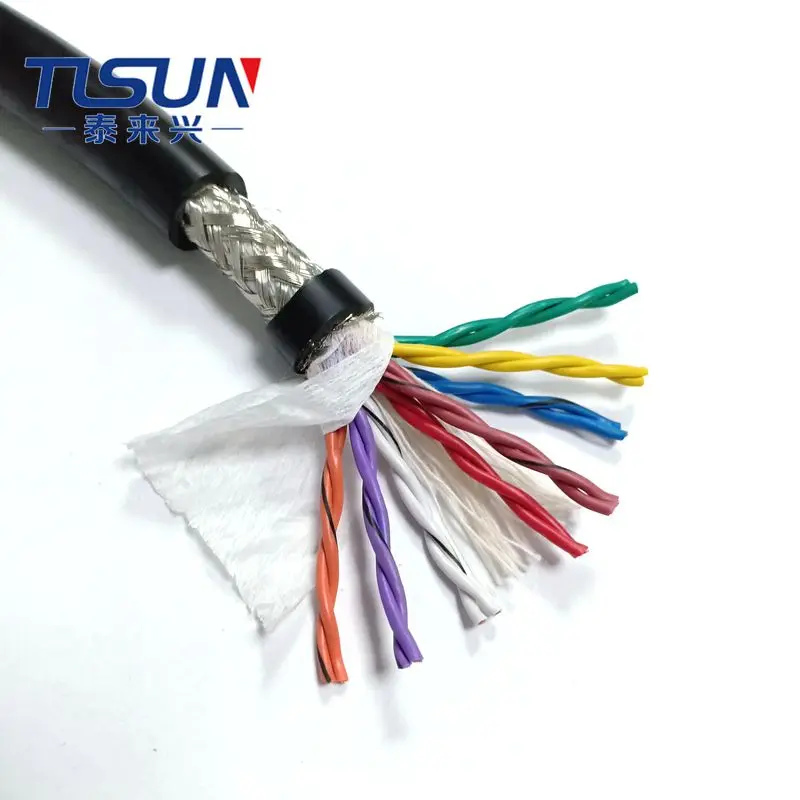 CE сертификация CY(ST) 8x2x0,3 Гибкий Экранированный Кабель витая пара экранированный сигнальный кабель