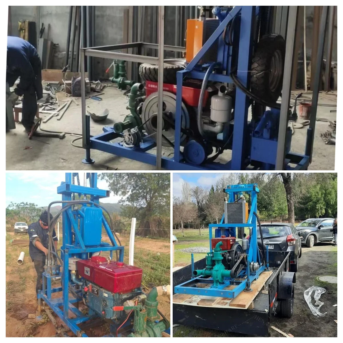 260m/360m/460m/560m Hydraulic crawler type borehole water well drilling machine rig mine drilling rig