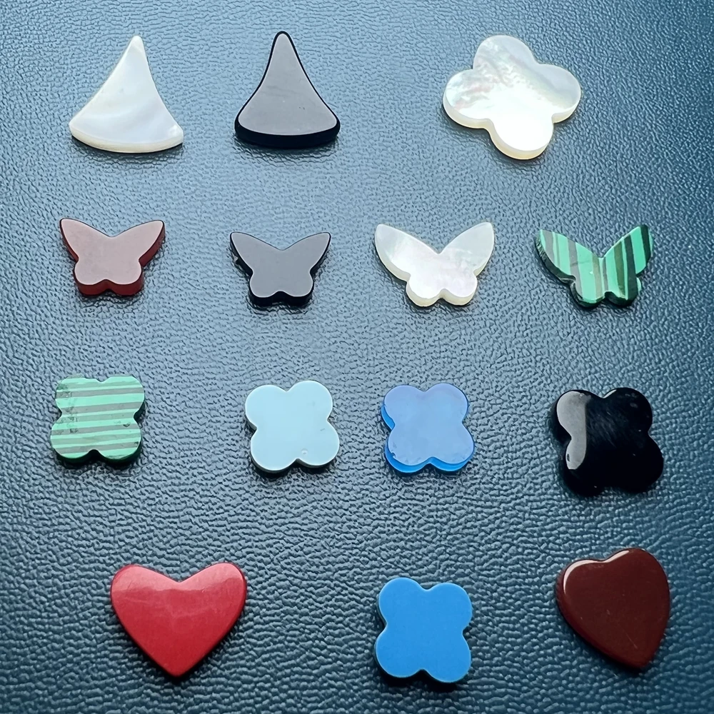 Четырехлистный клевер, кабошон, раковина, агат, бирюзовый, натуральный, оптовая продажа, изготовленный на заказ, сердце, Бабочка, красный агат, изготовление ювелирных изделий, Yemeni, Агат