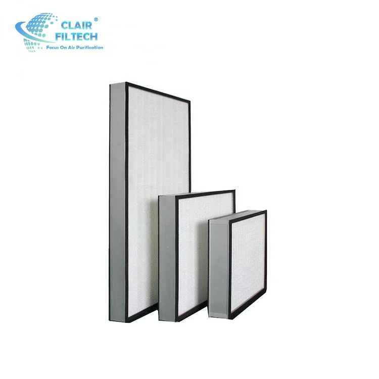Pleat HEPA Filter  E11/E12/H13/H14 Medium HEPA automotive coatings sturdy structure air purifies
