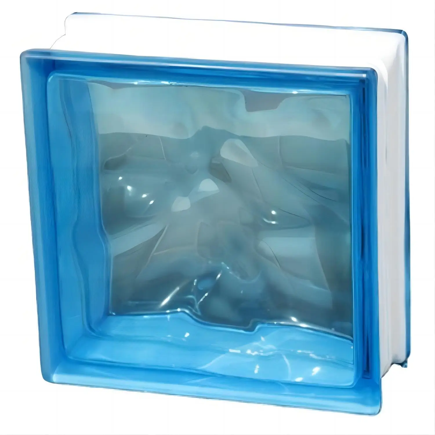 City Bar reception colorful glass wall hollow and solid glass can be customized size optional  brick