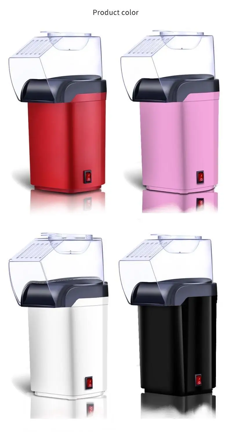 New Product 2022 Hot Air Popcorn Popper Maker Electric Popcorn Making Machine with Measuring Cup to Portion Popping Corn Kernels