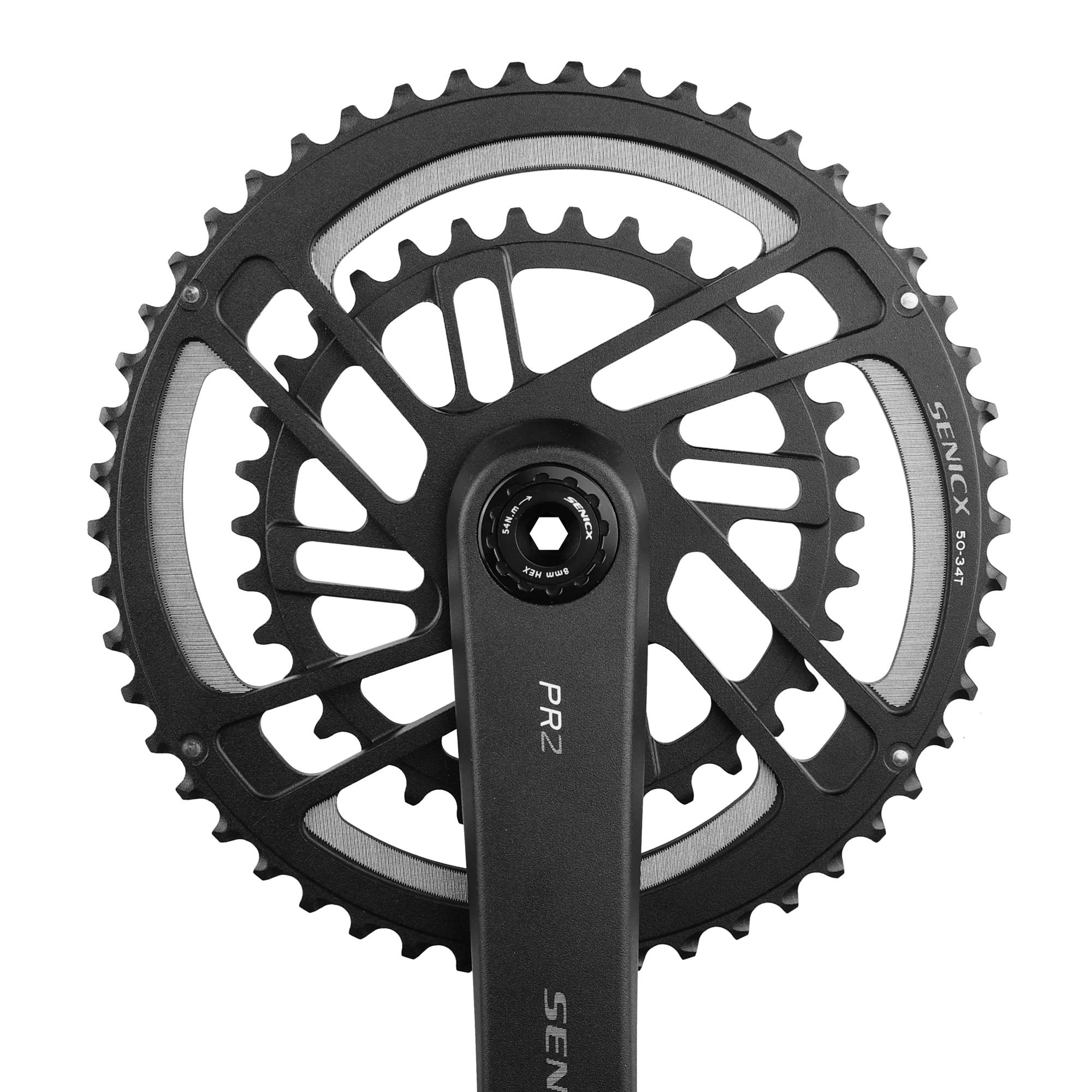 SENICX Road Bike Bicycle Crankset FC-PR2-A2 34/50T 36/52T 170/175mm Sprocket Direct Mount 11S/12S CNC with Bottom Bracket