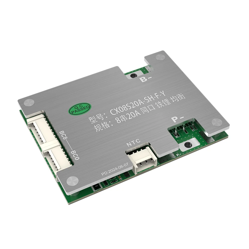 8S LiFePO4 BMS 20A discharge Battery Protection temperature control and overcharge discharge protection