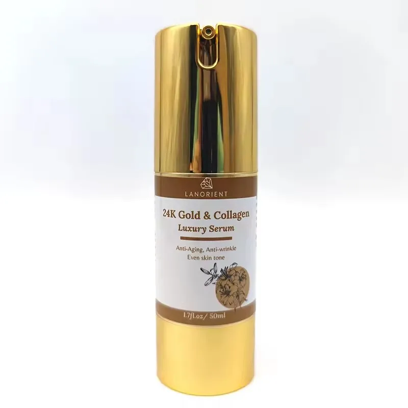 Face Care 24K Gold Serum Collagen Face Essence Moisturizing Anti Aging Hyaluronic Acid Essence Brighten Skin Care Product