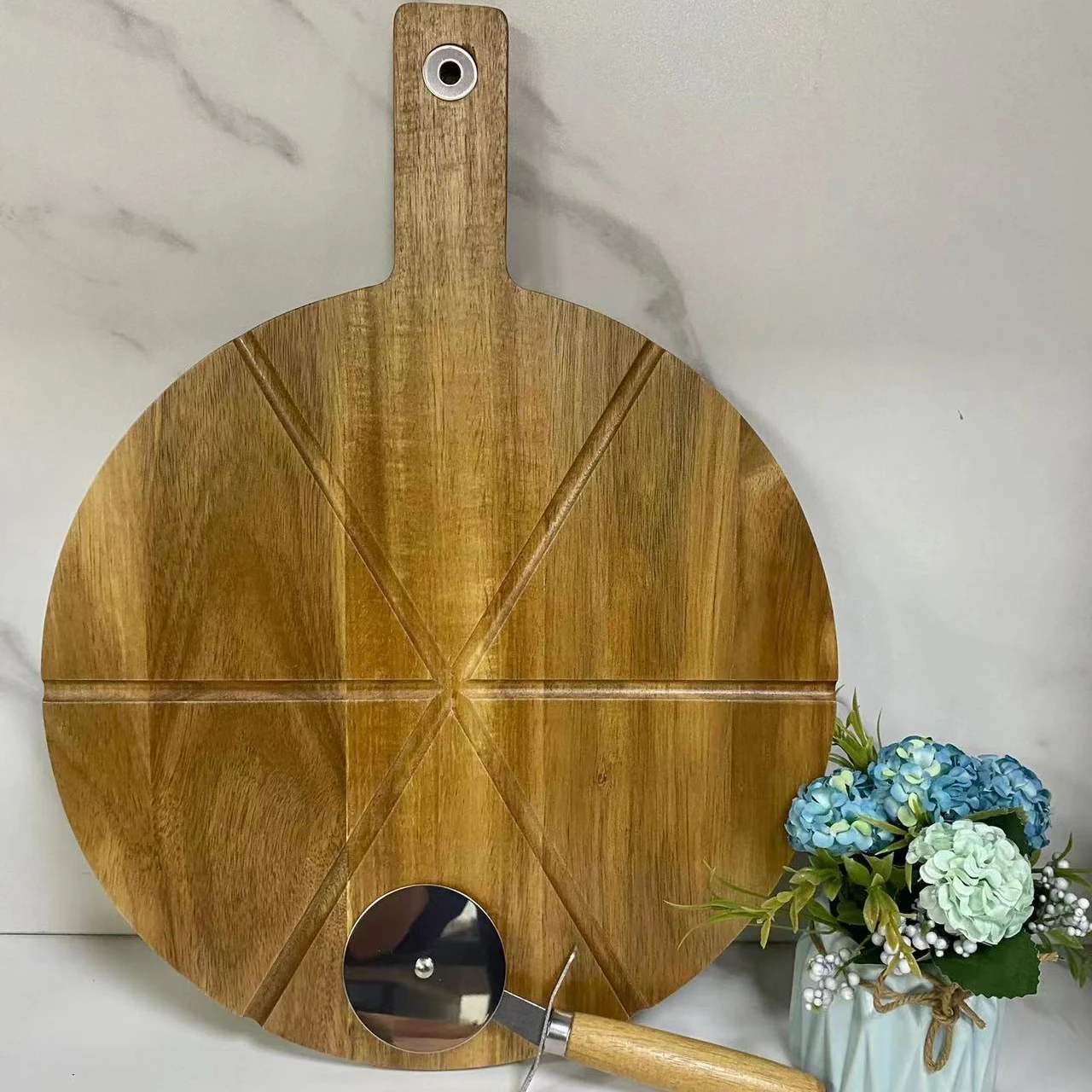 Wing Shung Bamboo Cheese Board and Knife Set Large Charcuterie Board Set Wine Meat Cheese Platter Unique Housewarming Gifts