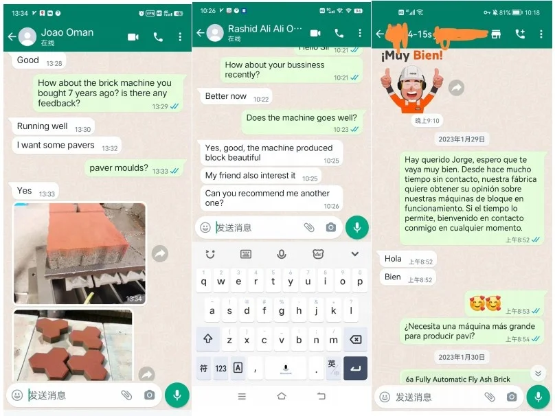 Fully automatic QT10-15 concrete brick making machine for paver and hollow bricks making