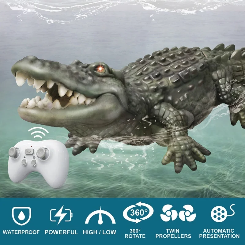Remote control crocodile rc toy for kids rc crocodile toy