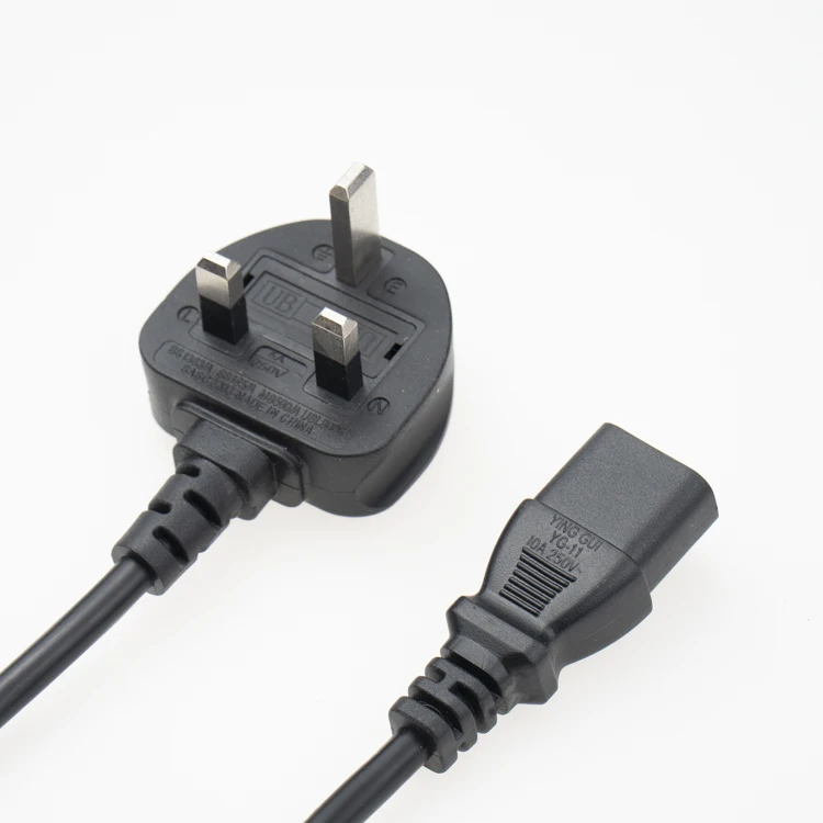 UK шнур питания для ноутбука Power кордовый кабель C19 C13 3 Pin