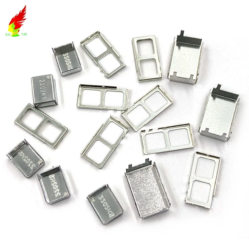 Wholesale Nickel Copper Zinc Alloy Sheet Metal Fabrication Custom RF Shiled Stamping Parts