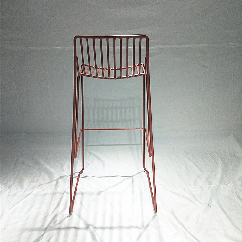 Powder coated iron wire chair bar restaurant bar stool chair furniture