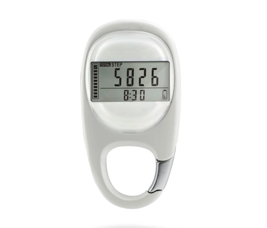 Walking Distance Fitness Calorie Exercise Pedometer Step Counting Portable Digital Silent Induction Multi-function 3D