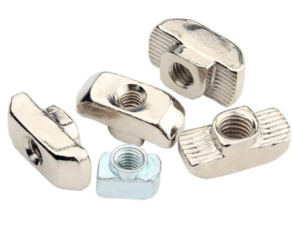 2020 3030 4040 4545 Series T Nuts M4 M5 M6 M8 T Slot Nut Hammer Head Fastener Nut for Aluminum Profile