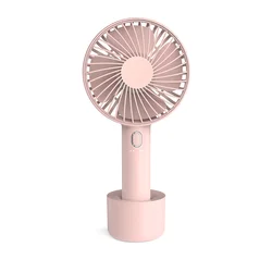 Durable Using Pocket Rechargeable Mini Usb Portable hand cordless small fan 4 Inch Handheld  Fan With Seat