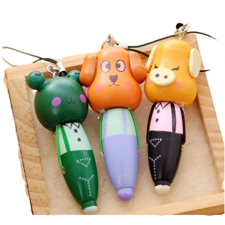 Мультяшная деревянная шариковая ручка для учеников начальной школы креативный канцелярский подарок детей