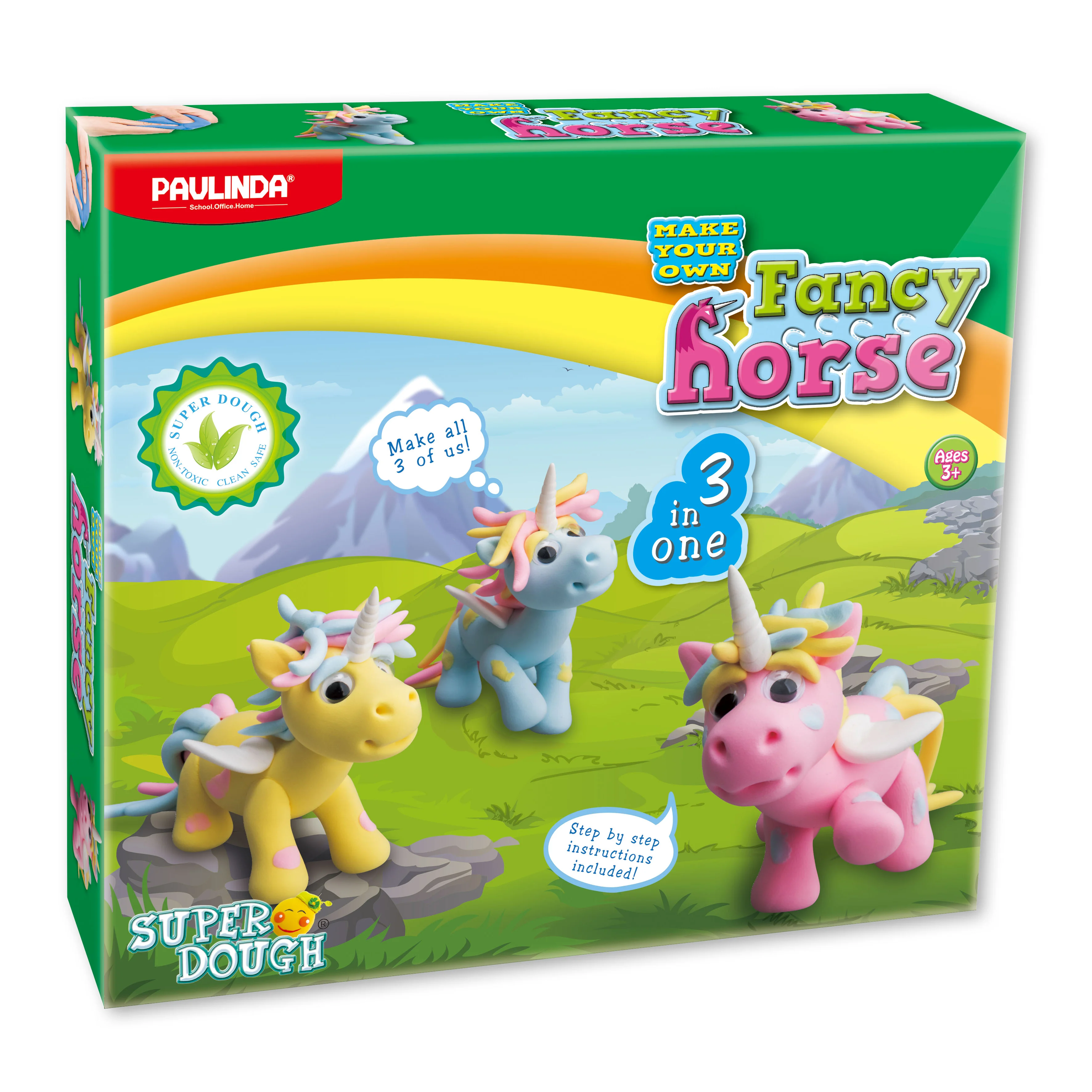 Best Quality DIY Playdough Allergen-free Stretchy Polymer Fluffy Unicorn Super Dough Kit