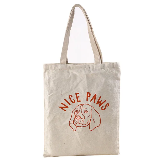 Wholesale Custom Logo Gift Cloth Carry Blank Large Zipper Pocket Canvas Cotton Calico Tote Shopping Shoper Bags