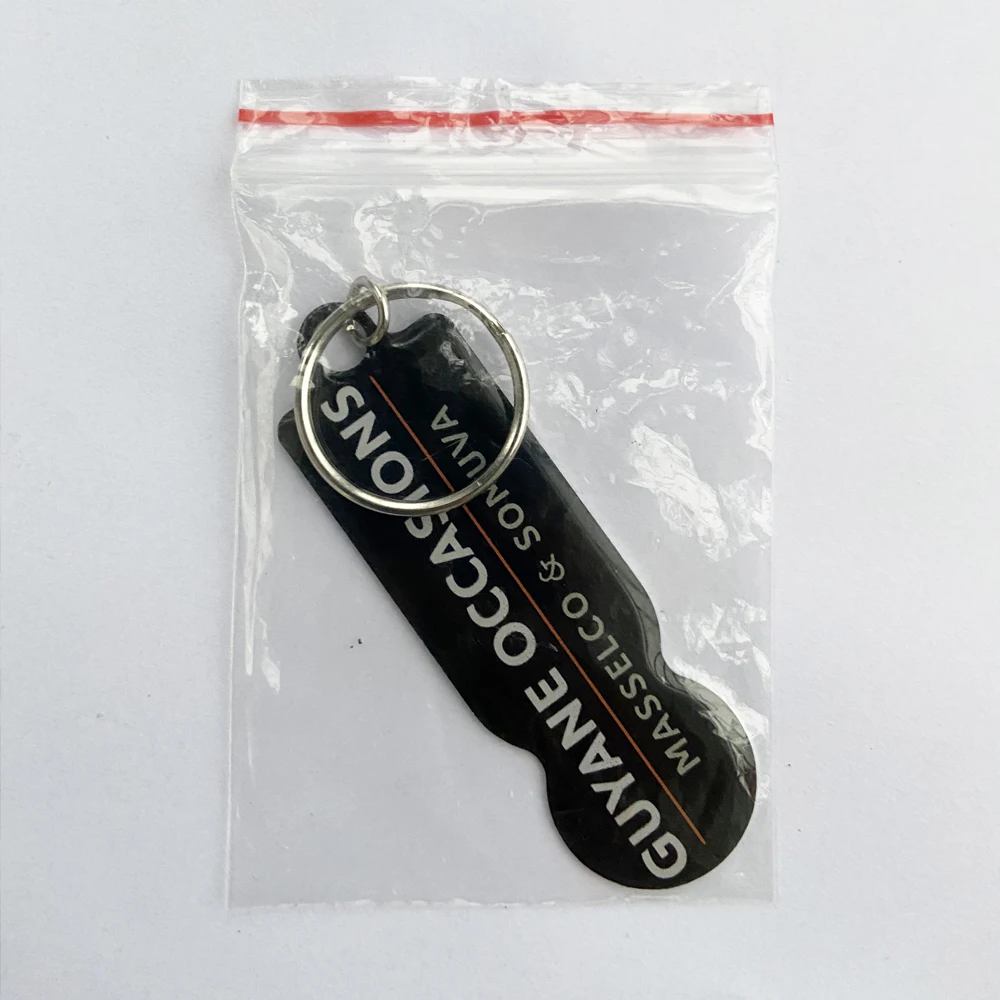 One Euro Size Trolley Coin Keychain With Custom Domming Offset Printed Logo