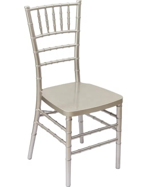 Металлического цвета 17 лет завод пластиковые chiavari стул смолы с подушкой и чехлами для вечеринки