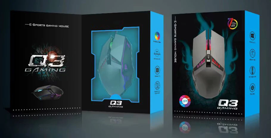 Wholesale Cheap Optical Gaming Mouse Ergonomic USB Wired Mouse for Computer Office Gamer Mice Honeycomb Gaming Mouse