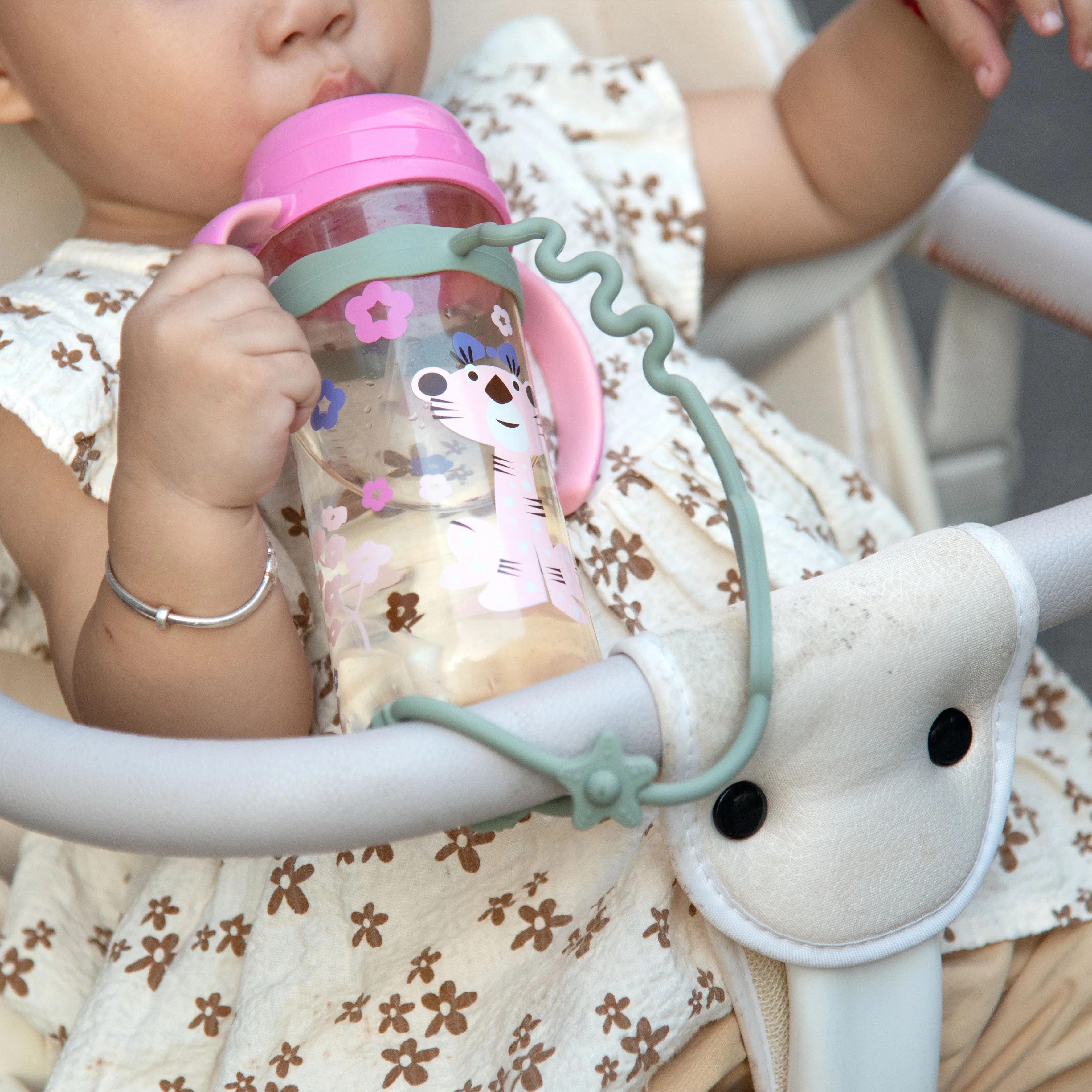 Multi-Function Pacifier Chain Baby Dummy Chains Silicone Nipple Teether Chain for Babies