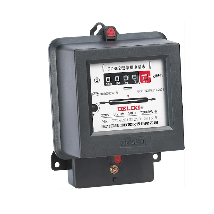 Delixi Electric Brand Direct Supply 220V 100A Single Phase Mini KWH smart Meters