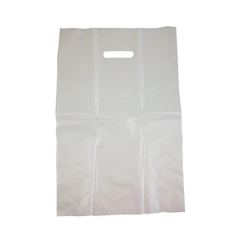 Wholesale Custom Compostable 100% Biodegradable Bioplastic Griphole Bags Die Cut Bags With Handle