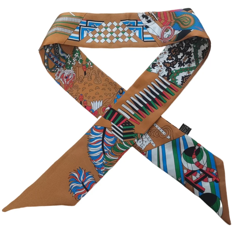 100% Silk Hair Scarf Silk Neck scarf