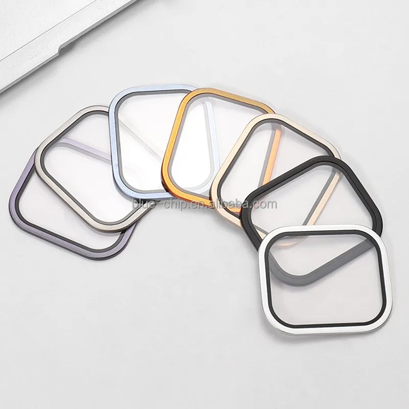 Titanium Alloy Border Steel Film Integrated Custom Transparent Wholesale Protective Watch Case for Apple Watch Ultra 49mm