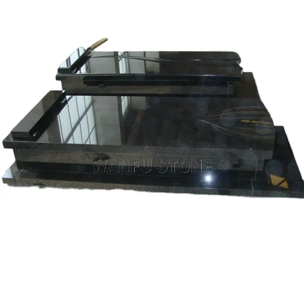 Poland Style Thick Nature Stone Tombstone