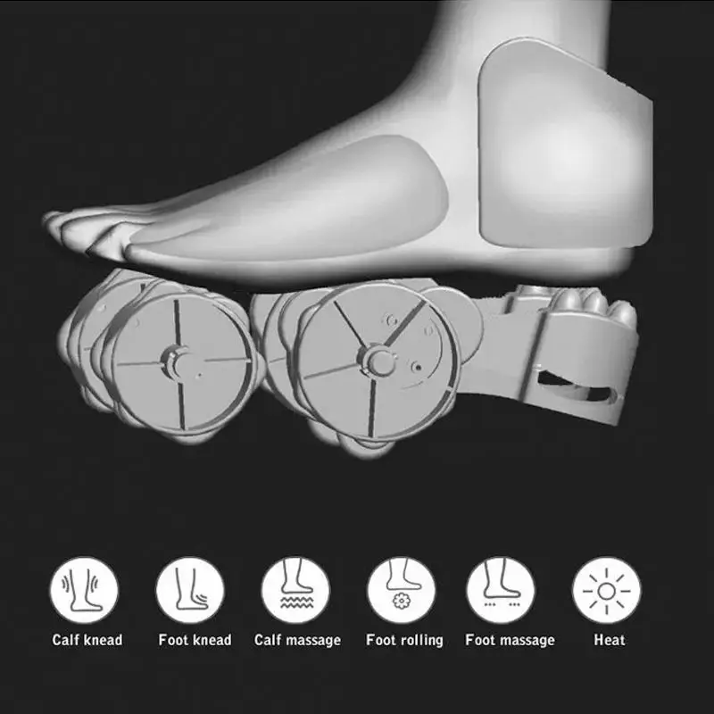 Relieve Foot Discomforts Squeeze Shiatsu Deep Kneading Foot Massager with Heat