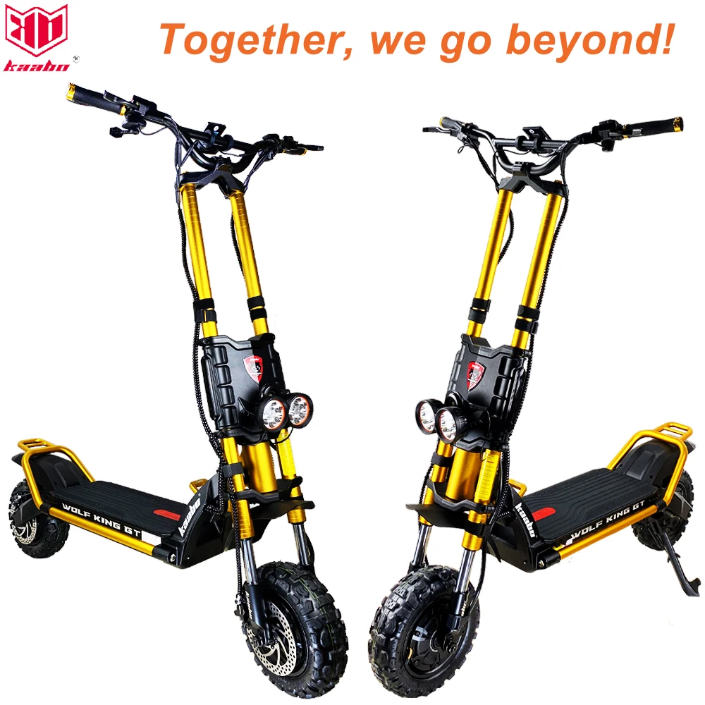 EU Stock Kaabo Wolf King GT Pro/ Pro+ 11inch 72V 35AH Top Speed 110km/h TFT LCD New Generation Monster SUV E-Scooter
