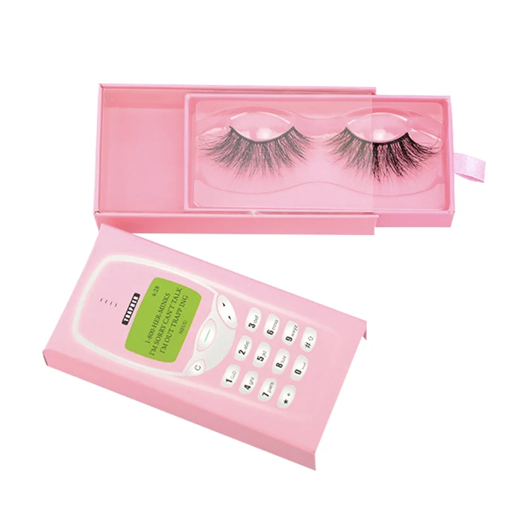 Wholesale 5D mink eyelashes private label ice cream lashes packaging box custom eyelash packaging