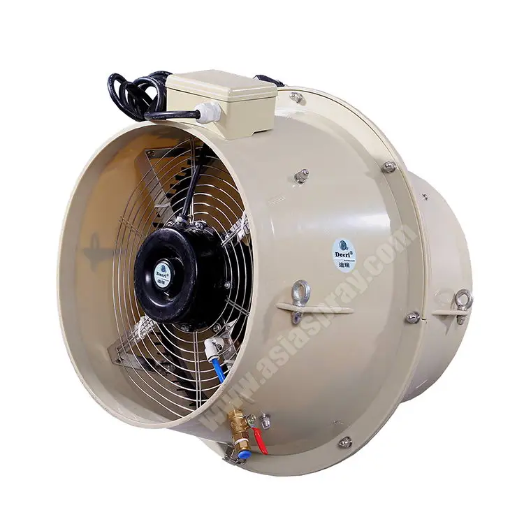 Hand Pushing Shaking Head Pedestal Electric Cooling Public Disinfection Mist Blower Cold Fogging Machine