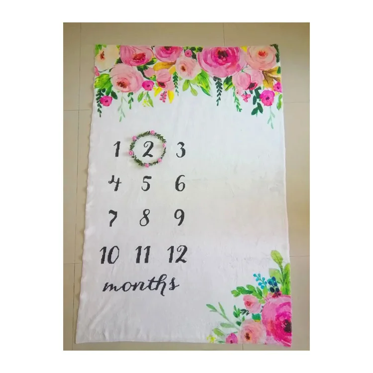 Lvkiss Custom Design Animal Fleece Blanket for Newborns Soft Baby Monthly Milestone Knitted with Microfiber Fill Price